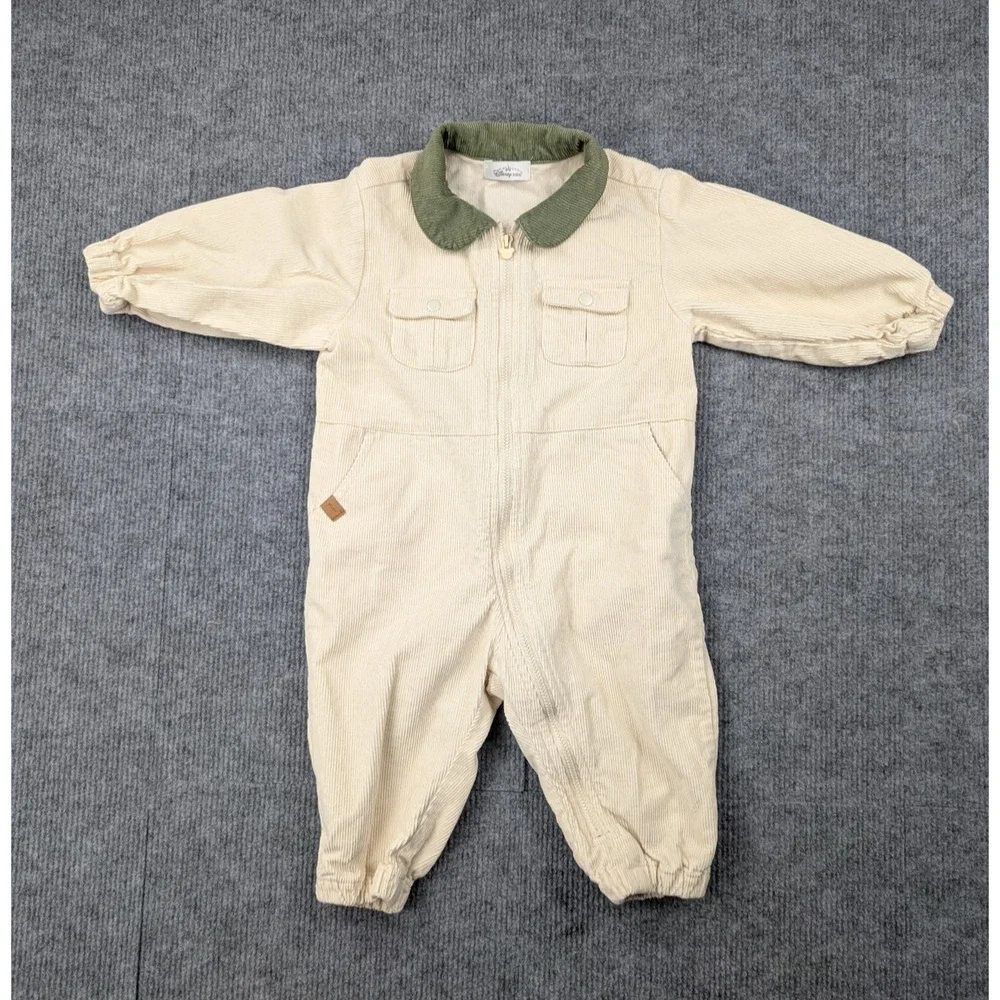 Disney Baby Simba Jumpsuit Baby 24M Corduroy 90s Kid Nostalgia Safari One Piece